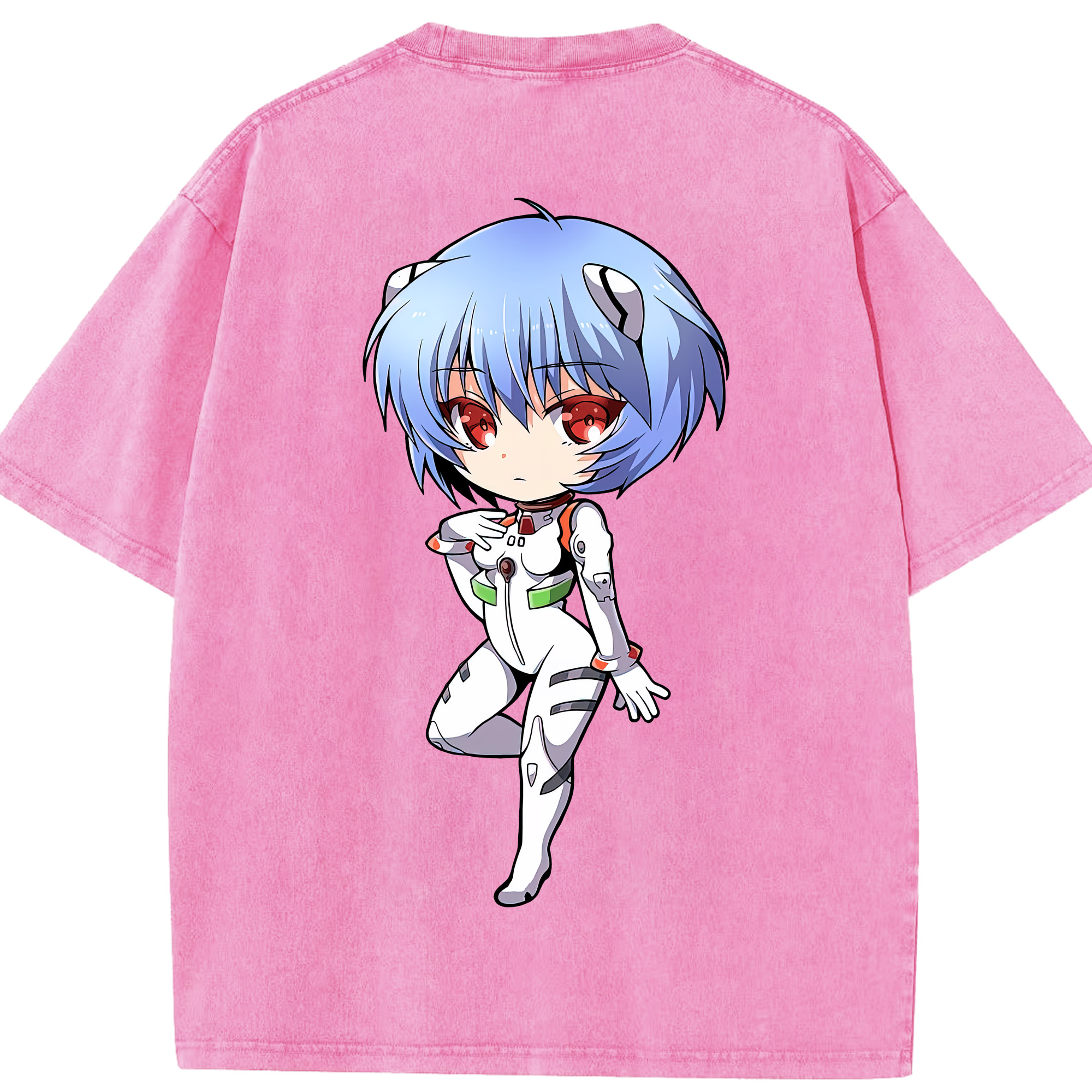 （画像用） EVA 新世紀エヴァンゲリオン 綿100% ヴィンテージ風 半袖Tシャツ（背面プリント）